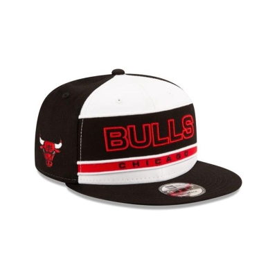 Chicago Bulls Gorra | New Era NBA Stripe 9fifty Snapback Cap Mexico - Negros